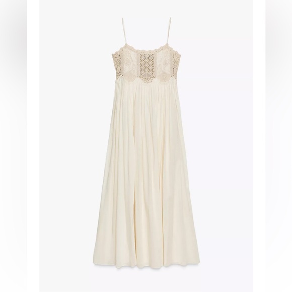 Zara NWT ZW Collection crochet strap dress 6895/276 - Picture 8 of 11